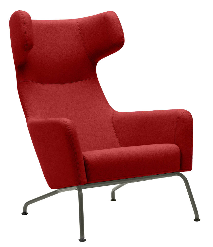 Fauteuil SMOKE avec dossier haut, soulignant son design élégant et sa construction robuste. Ce fauteuil est idéal pour les espaces où le style et le confort sont essentiels.