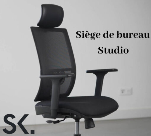 Investissez dans votre confort avec notre siège de bureau Studio ergonomique. Adapté à une utilisation quotidienne, il combine style contemporain et fonctionnalités ergonomiques avancées.